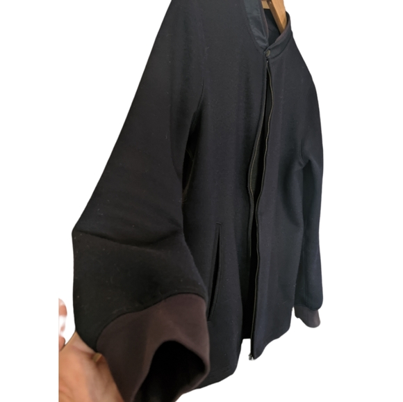 Bomber Jacket - slim US Me - Navy - Massimo Dutti - Wool Blend - Picture 2 of 4